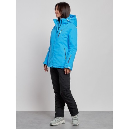 Ski costume female winter, size 42, blue color-1