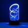 Touchdress “gymnast” LED 7 colors USB/from black batteries