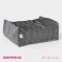 Organizer for storing linen Dalyan, 7 cells, 35 × 30 × 13 cm, color gray color