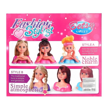 Maneken doll for creating the hairstyles "Betsy", with accessories-4