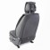Front seats Car Performance, 2 pcs, alcantara, black-gray
