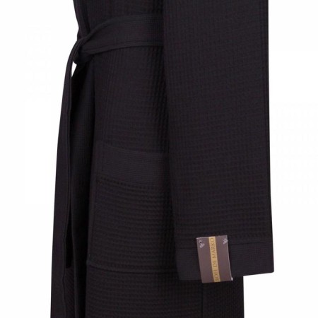 Men's robe with a hood "Hamlet", size m, color black-2