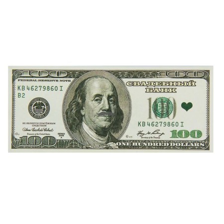 A pack of bills for ransom for the wedding “$ 100”, 15 x 6 x 1 cm (set 80 pcs)-3
