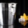 A stainless steel ice bucket, 2.5 l, 17 × 15.5 cm