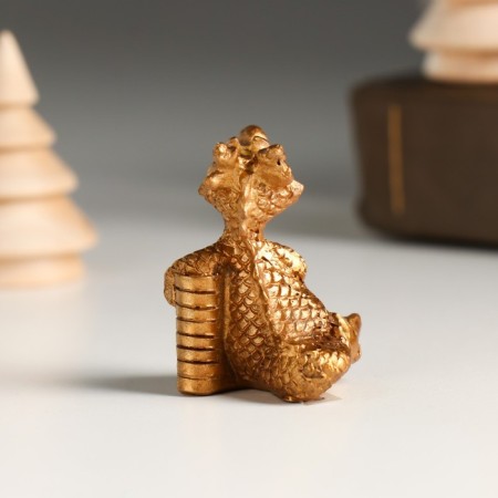 Souvenir Polystone "Bronze Dragon with Coins" MIX 3.8Z2.5Z3.8 cm-4