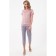 Female trousers, size 44, gray color