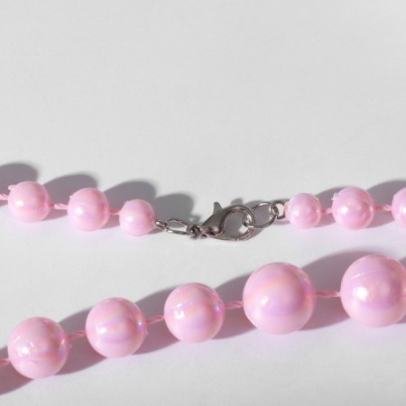 Beads "Classic" brilliance beads, rainbow-pink color, 45 cm-2