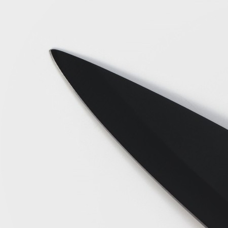 Knife - chef kitchen shade Simplex, blade length 19 cm, black color black-2