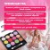 Cosmetics set for girls: shadows, applicator