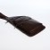 Male sling bag made of artificial leather, brown color