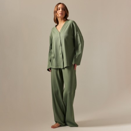 Home suit (shirt and trousers) SL Home p. XL, olive-2