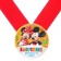 The exhaust icon "Graduate of the kindergarten" is 5.6 cm, with a ribbon, Mickey Mouse