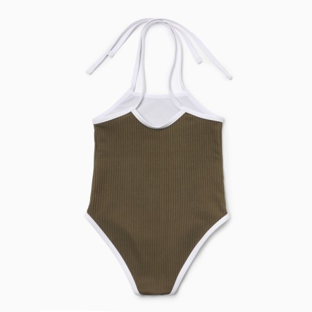 Swimsuit Assed children's minku color green growth 140-146 cm-7