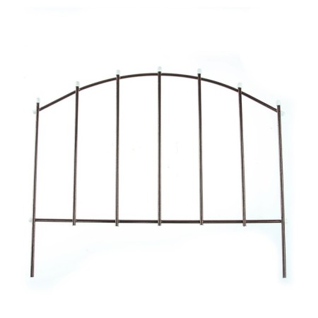 Decorative fence, 73 × 410 cm, 5 sections, metal, bronze, "vertical"-7