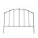 Decorative fence, 73 × 410 cm, 5 sections, metal, bronze, "vertical"