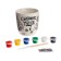 New Year's set for creativity. Mug for coloring "New Year! Fairytale year "300 ml