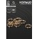 Double connective ring 0.9 cm (set 50 g, ± 310 pcs.) SM-1028, color gold