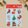 Paper stickers "New Year's joys", with coloring on the back, 11 x 15.5 cm, New Year