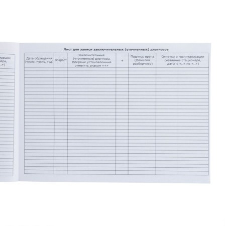Medical card of a child Form No. 112/y, 80 sheets, dambox-7