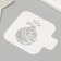 Plastic stencil "New Year's ball", size 9x9 cm