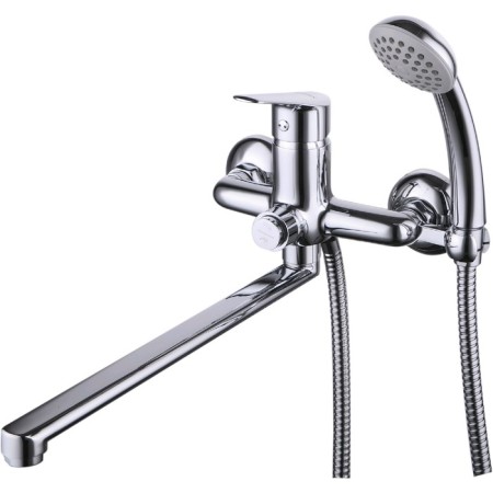 LEMARK PARTner LM6557C bathtub mixer, one -handed, flat spill 300 mm, chromium color