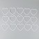 The basis for creativity and decor "Heart", set of 15 pcs., Size 1 pc. - 10 × 10 × 0.53 cm