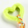 Toy "heart with a rope", 7 cm, yellow