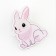 Hair hairpin "Bunny", 3.2 x 3.9 x 1 cm