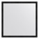 EvoForm mirror in the baguette frame, 32 mm, 69x69 cm, color black dunes