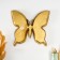 Panel interior polystone "Mirror butterfly" gold 25x3x23 cm