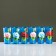 Set for juice with a tray "Zhostovo" Art painting, 6 glasses 1250/200 ml