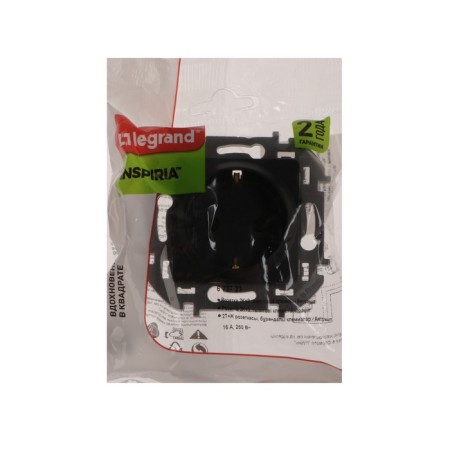 LEGRAND Inspiria socket, 2 K+ 3, 16 A, 250 V, Anthracite-2