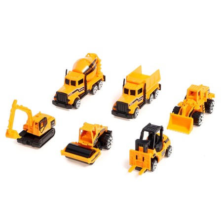 Metal truck "Carrier", inertia, with 6 machines-8