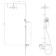 Lemark Bronx LM3772GM shower system, single -leaf, tropical shower, watering can