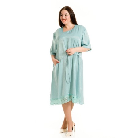 Women's dress, size 52, blue color-1