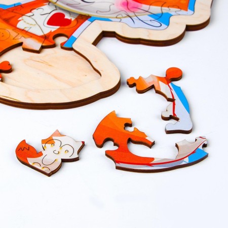 Figure puzzle in the frame "Cute Fox"-1