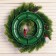 New Year's Wreath D-36 cm "Cozy Fairy Tale" Fat Baths Scarlet Balls