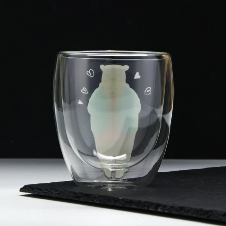 A glass with double walls "Tenderness", 300 ml-1