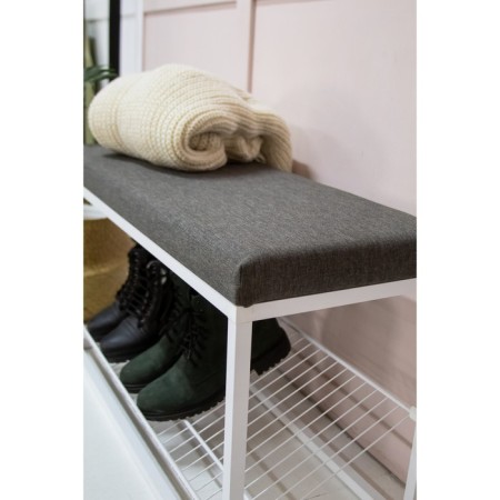 Shoe Puf, 800x300x895, white muad/tissue Tekna 9-2