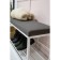 Shoe Puf, 800x300x895, white muad/tissue Tekna 9