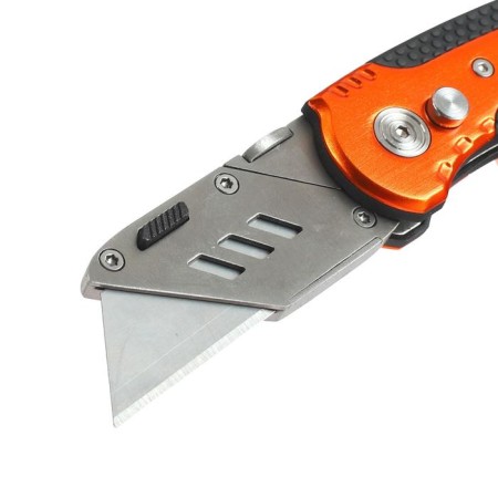 Construction knife Patriot CKF-5, with a trapezoidal blade, folding, 5 blades in the kit-3