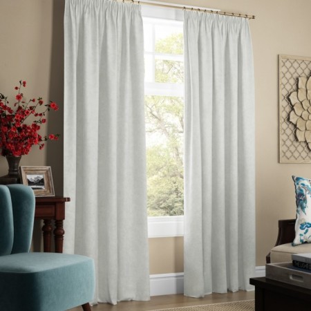Set of curtains "Soft", size 240 x 270 cm - 2 pcs, white