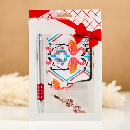 Gift set 3v1 (pen, wallet, hairpin)-2