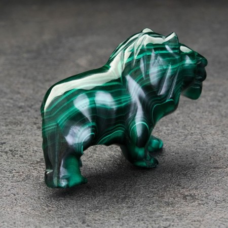 Souvenir "Leo middle", natural malachite-7