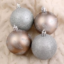 Set of balls plastic D-6 cm, 9 pcs 