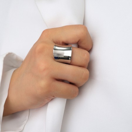 Ring Metal "Trend" shackles, color silver, dimensionless-3