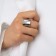 Ring Metal "Trend" shackles, color silver, dimensionless