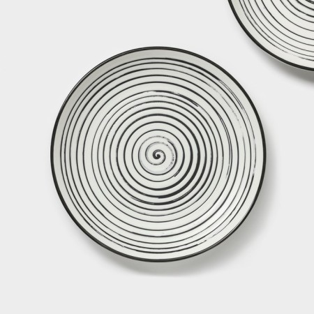 Набор тарелок десертных фарфоровых Magistro Hypnose, 20,5×2,5 см, 2 шт-4