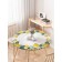 Tables on the table “Lemon mood”, round, oxford, elastic band, size 120x120 cm, diameter 75-100 cm