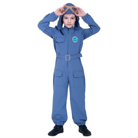 Carnival costume "Pilot", overalls, helmet, p. S, height 116-122 cm